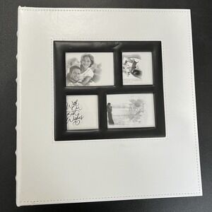 RECUTMS Photo Album 4X6 Holds 600 Photos Black Pages Large Capacity Leather Cove